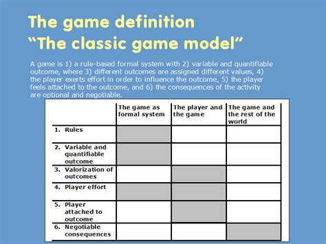games definition in english